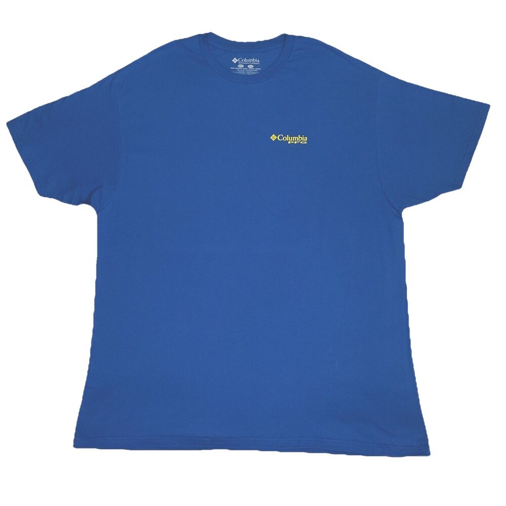Columbia PFG XXL T-Shirt Marlin Short Sleeve Fishing Graphic Blue Men’s 2XL NWOT